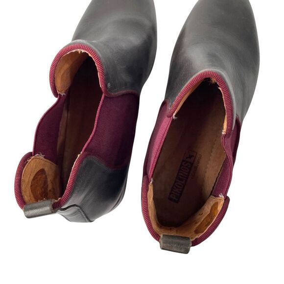 NEW Pikolinos Royal leather ankle boots Size 39 brown maroon red - Picture 6 of 10